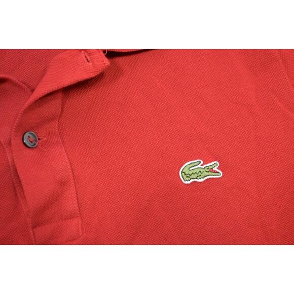 Lacoste Alligator Golf Polo Red Slim Fit Short Sleeve Mens FR 4 US Medium - Picture 7 of 9